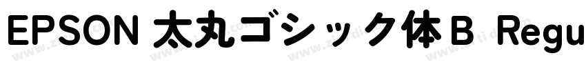 EPSON 太丸ゴシック体Ｂ Regul字体转换